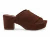 Chocolat Blu Georgette Platform Slide Sandal In Multi