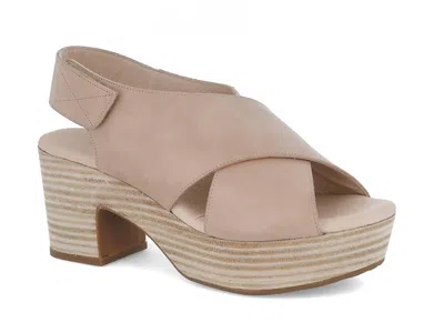 Chocolat Blu Women Glendora Platform Sandal In Nude Leather In Pink
