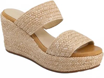 Chocolat Blu Women's Ilaria Sandal In Natural Raffia In Multi
