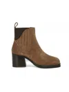 CHOCOLAT BLU WOMEN'S IMOGEN SUEDE BOOTS IN CAMEL