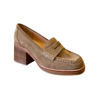 Chocolat Blu Women's Irene Loafer In Camel Suede In Brown
