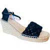 Chocolat Blu Women's Irina Sandals In Black Shimmer Leather In Multi