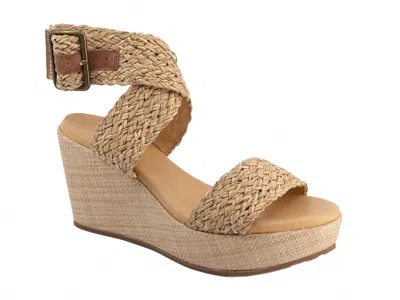 Chocolat Blu Women's Isabel Sandal In Natural Raffia In Multi