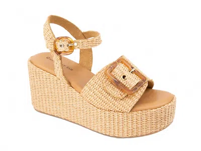 Chocolat Blu Women's Jace Sandal In Natural Raffia In Neutral