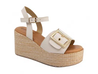 Chocolat Blu Women's Jenis Leather Sandals In Ice In Neutral