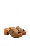 Chocolat Blu Women's Magee Platform Sandals In Mushroom Suede