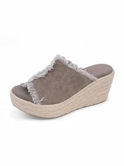 Chocolat Blu Women's Wania Sandals In Army Linen In Multi