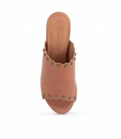 Chocolat Blu Women Winslow Platform Sandal In Caramel Leather In Brown