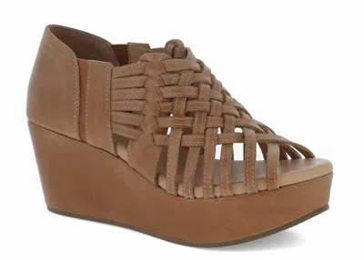 Chocolat Blu Women Wiz Sandals In Camel Leather In Brown
