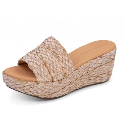 Chocolat Blu Women's Yunis Sandals In Raffia In Brown