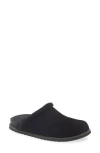 Chocolat Blu Yaro Faux Shearling Trim Muele In Black