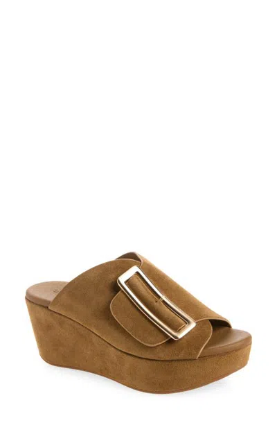 Chocolat Blu Yasha Platform Wedge Sandal In Brown