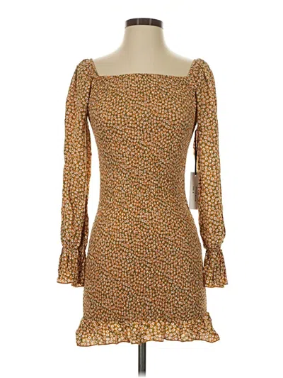 Pre-owned Chocolate Cocktail Dress In Brown