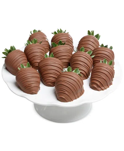 Chocolate Covered Company 12-pc. Milk Chocolate Covered Strawberries In Brown