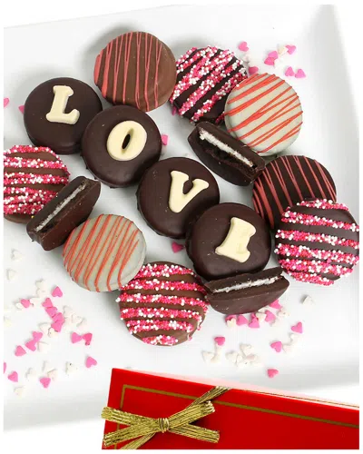 Chocolate Covered Company 12 Piece Love Belgian Chocolate Covered Oreo Cookies