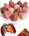 Chocolate Covered Company Love Sprinkles Belgian Strawberries And Oreo Cookies, 24 Piece