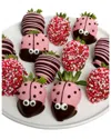 Chocolate Covered Company 12pc Ladybug Chocolate Covered Strawberries