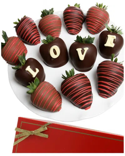 Chocolate Covered Company 12pc Love Belgian Chocolate Strawberry