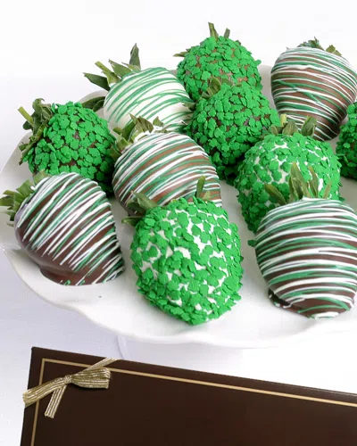 Chocolate Covered Company 12pc St. Patrick's Day Belgian Chocolate Covered Strawberries In Green