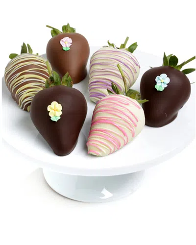 Chocolate Covered Company 6pc Spring Belgian Chocolate Covered Strawberries