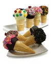 Chocolate Covered Company Belgian Chocolate Ice Cream Cone Cake Pops
