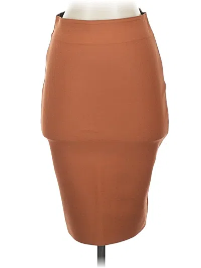 Pre-owned Chocolate Formal Skirt In Brown