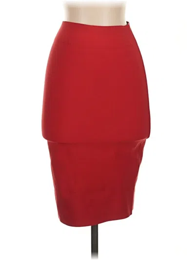 Pre-owned Chocolate Formal Skirt In Red