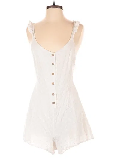 Pre-owned Chocolate Romper In White