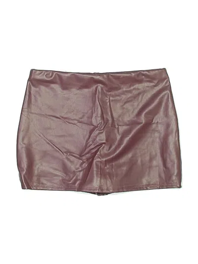 Pre-owned Chocolate Skort In Burgundy
