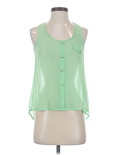 Pre-owned Chocolate Sleeveless Blouse In Green