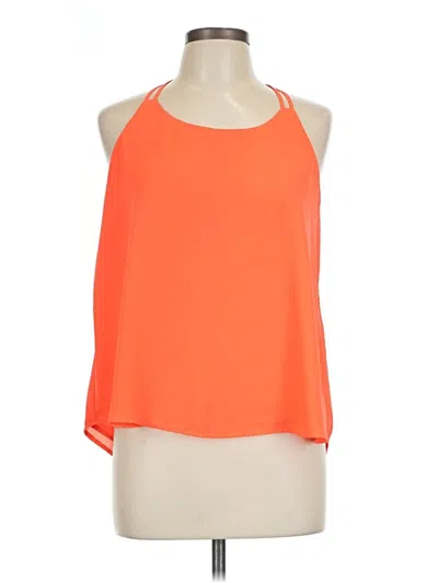 Pre-owned Chocolate Sleeveless Blouse In Orange