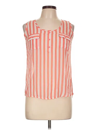 Pre-owned Chocolate Sleeveless Blouse In Orange