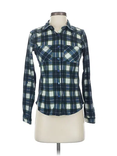 Pre-owned Chocolate Usa Long Sleeve Blouse In Blue