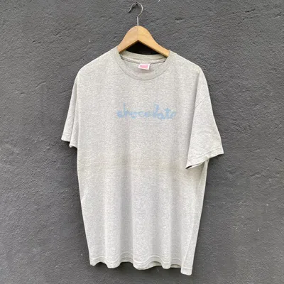 Pre-owned Chocolate Vintage  Skateboard Tshirt In Gray