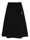 Chocoolate A-line Midi Skirt In Black