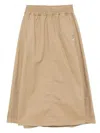 Chocoolate A-line Midi Skirt In Brown
