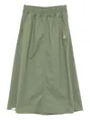 Chocoolate A-line Midi Skirt In Green