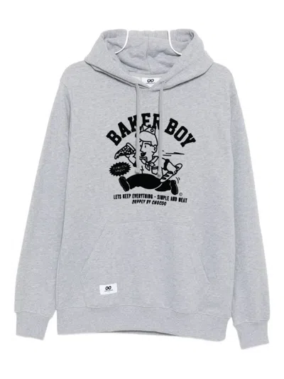 Chocoolate Baker Boy Hoodie In Gray