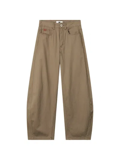 Chocoolate Barrel-leg Palazzo Pants In Animal Print