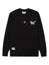Chocoolate Bear-embroidered Cardigan In Black