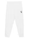 Chocoolate Bear-embroidered Trousers In Gray