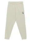 Chocoolate Bear-embroidered Trousers In Neutral