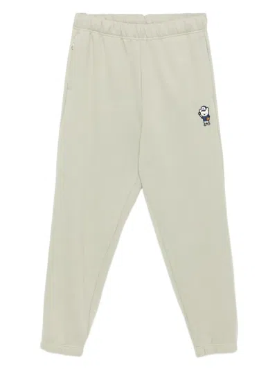 Chocoolate Bear-embroidered Trousers In Neutral