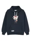 Chocoolate Bear-print Hoodie In Blue