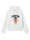 Chocoolate Bear-print Hoodie In White