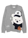 Chocoolate Bear-print Jumper In Gray