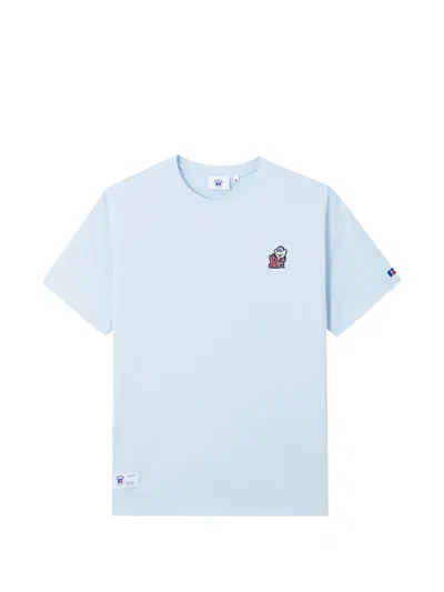 Chocoolate Bear-appliqué Cotton T-shirt In Blue