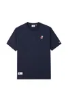 Chocoolate Bear-appliqué T-shirt In Blue