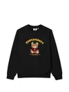 Chocoolate Bear-patch Long-sleeve Sweatshirt In Black