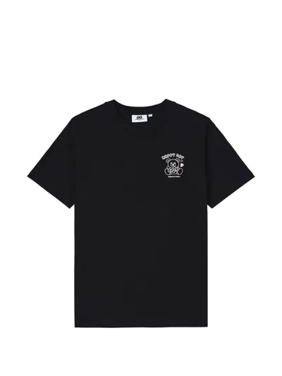Chocoolate Bear-print Cotton T-shirt In Black